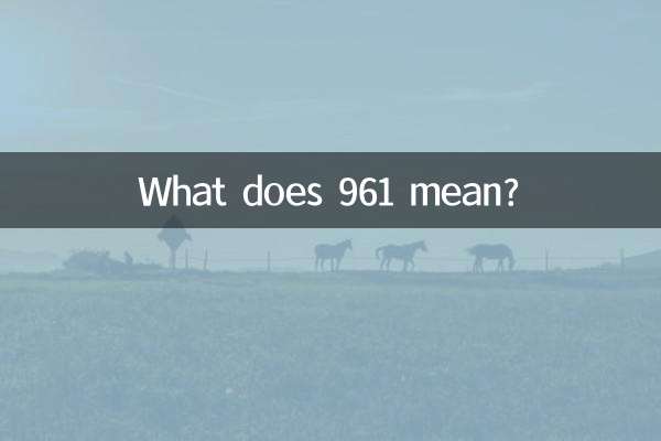 Что означает 961?