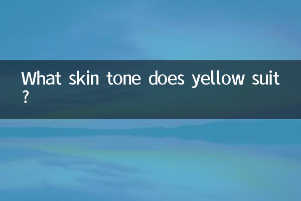 What skin tone does yellow suit?