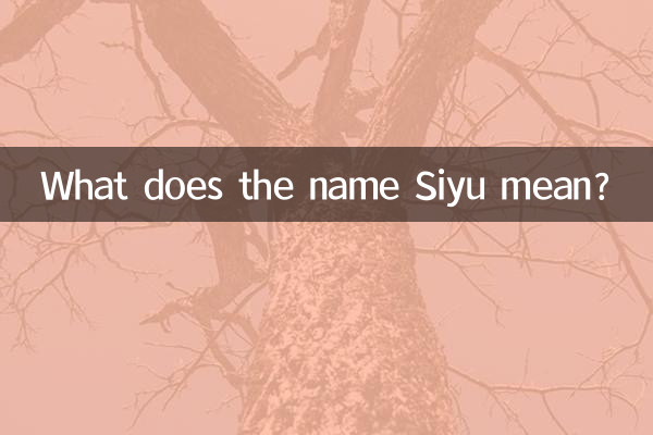 सियु नाम का मतलब क्या है?