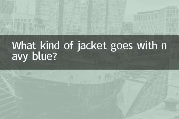 Que tipo de jaqueta combina com azul marinho?