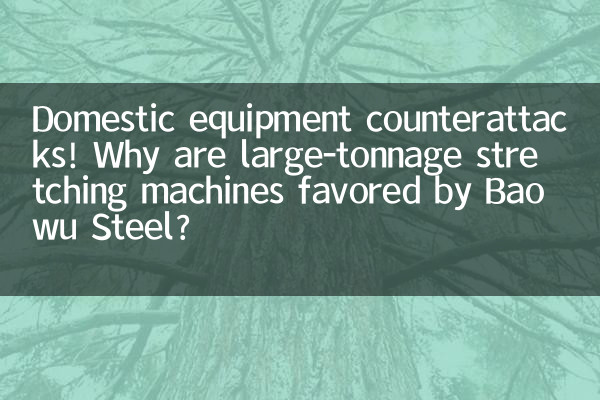 Contra-ataques de equipamentos domésticos! Por que as máquinas de estiramento de grande tonelagem são preferidas pela Baowu Steel?