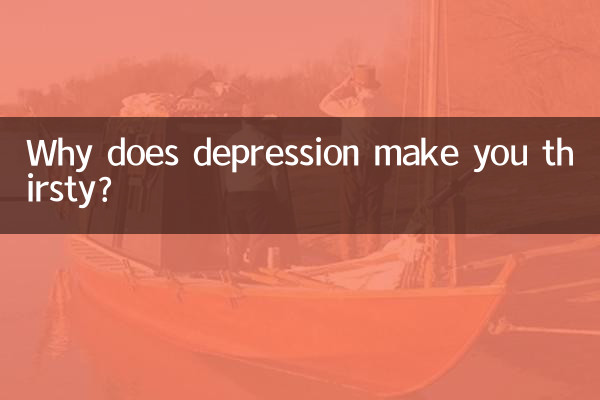 Perché la depressione ti fa venire sete?
