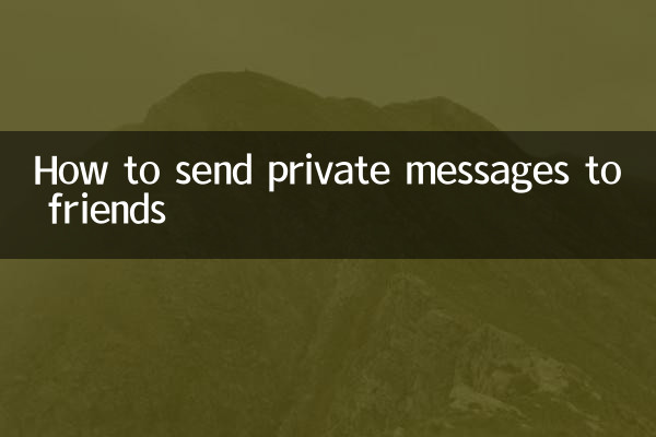 Come inviare messaggi privati agli amici