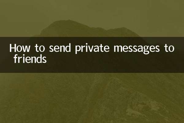 Come inviare messaggi privati ​​agli amici