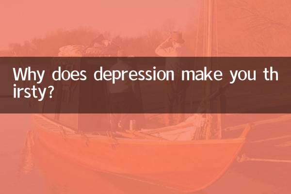 Por que a depressão deixa você com sede?