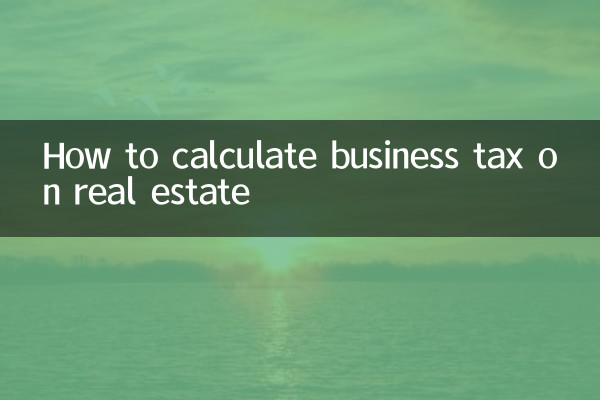 Cómo calcular el impuesto comercial sobre bienes raíces