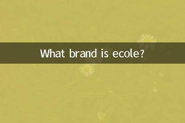 What brand is ecole?