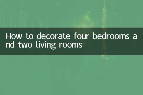 Como decorar quatro quartos e duas salas