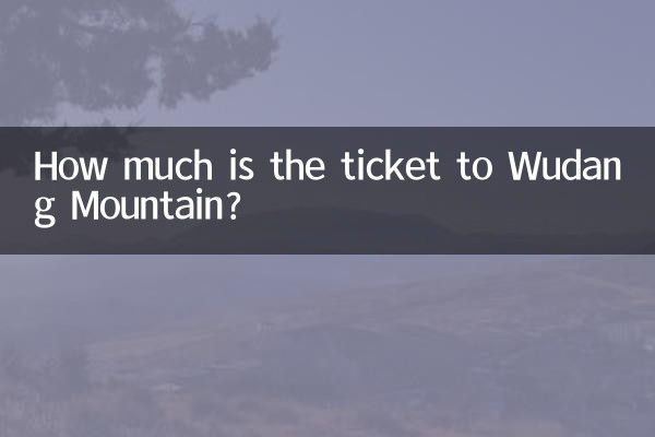 Quanto custa o ingresso para a montanha Wudang?
