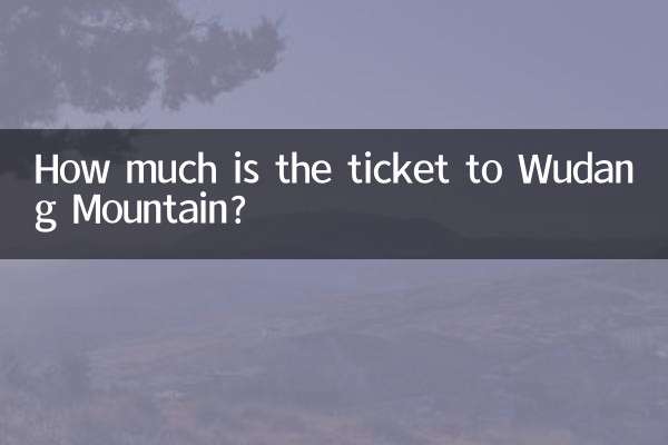¿Cuánto cuesta el billete a la montaña Wudang?