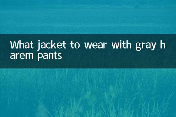 Quelle veste porter avec un sarouel gris