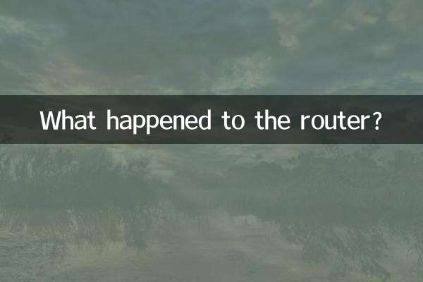রাউটারের কি হয়েছে?