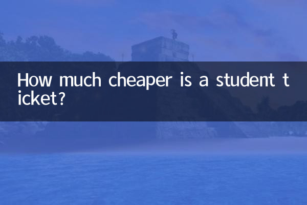 ¿Cuánto más barato es un billete de estudiante?
