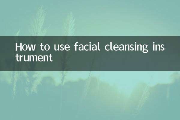 潔面儀怎麼使用