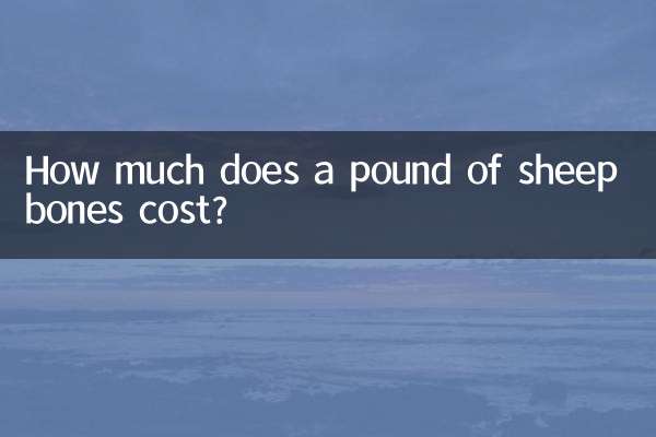Wie viel kostet ein Pfund Schafsknochen?