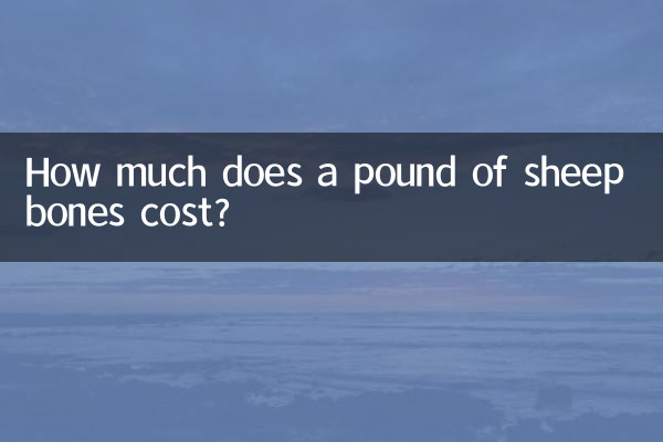 Wie viel kostet ein Pfund Schafsknochen?
