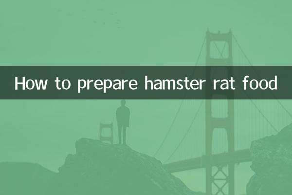 How to prepare hamster rat food