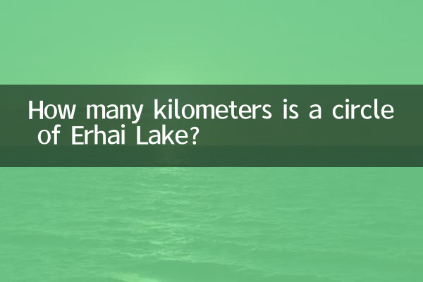 Quanti chilometri è un cerchio del Lago Erhai?