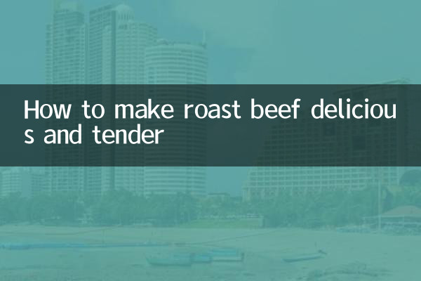 Comment rendre le rosbif délicieux et tendre