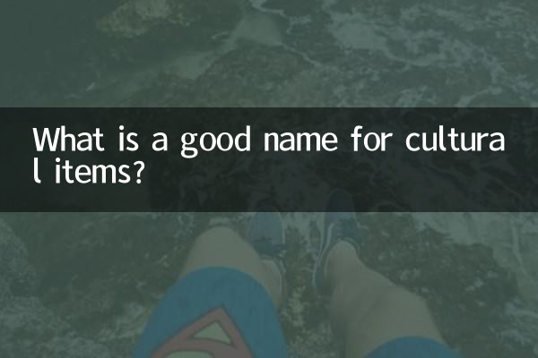 文化的な品物にふさわしい名前は何ですか?