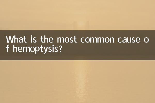 喀血の最も一般的な原因は何ですか?