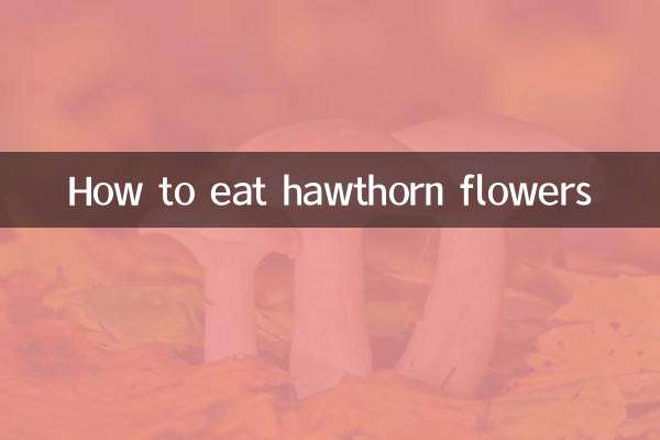 Cómo comer flores de espino
