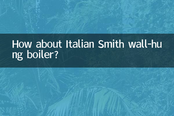 ¿Qué tal la caldera mural italiana Smith?