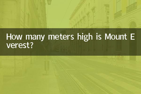 Wie viele Meter hoch ist der Mount Everest?