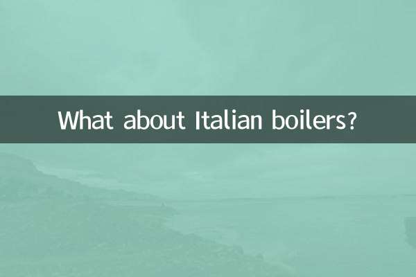 이탈리아 보일러는 어떻습니까?