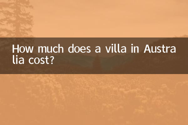¿Cuánto cuesta una villa en Australia?