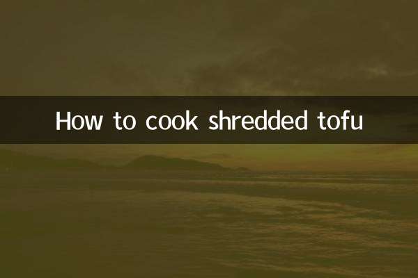 Cómo cocinar tofu rallado