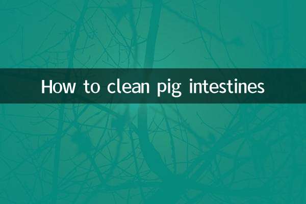 Come pulire gli intestini di maiale