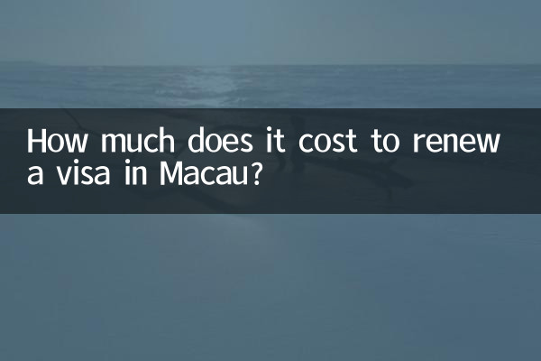 Quanto custa renovar visto em Macau?