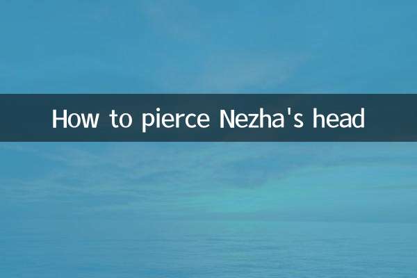 Cómo perforar la cabeza de Nezha