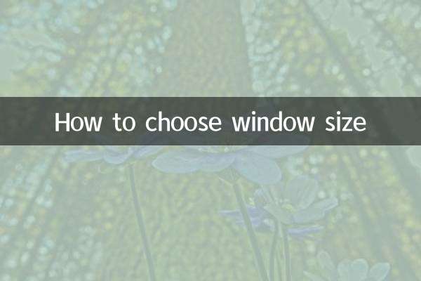 ウィンドウサイズの選び方