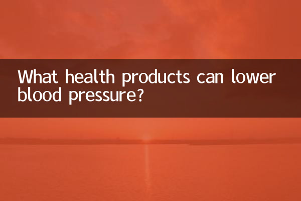 ¿Qué productos para la salud pueden reducir la presión arterial?