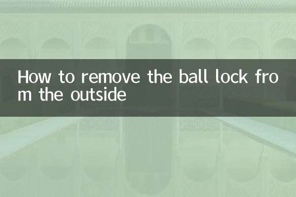 Come rimuovere il blocco a sfera dall'esterno