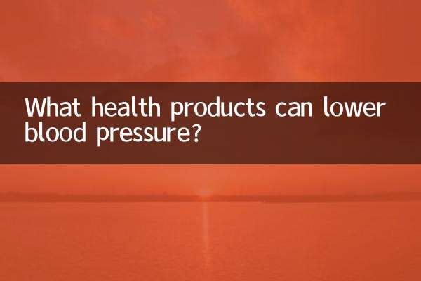 ¿Qué productos para la salud pueden reducir la presión arterial?