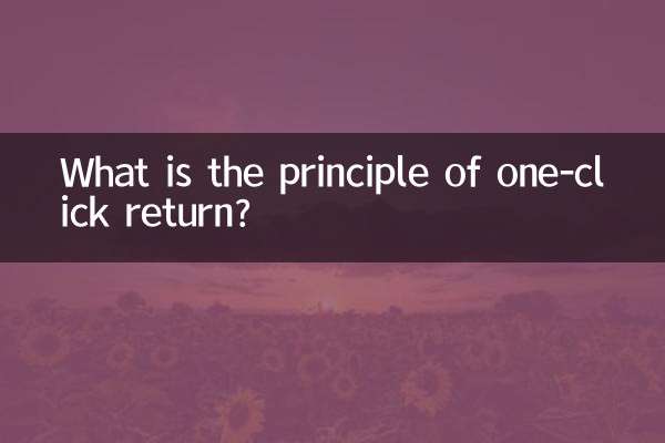 ما هو مبدأ العودة بنقرة واحدة؟