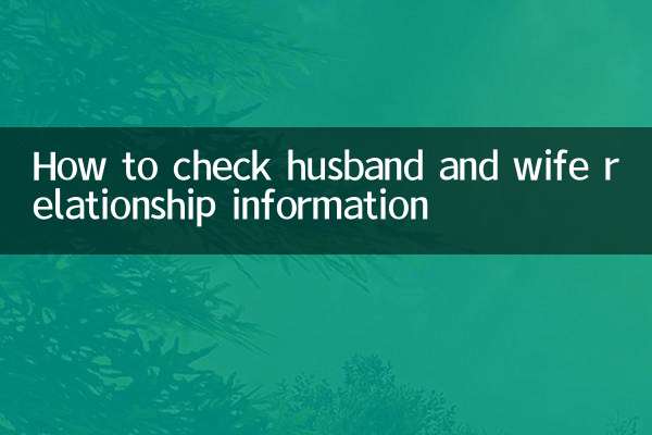 স্বামী-স্ত্রীর সম্পর্কের তথ্য কিভাবে চেক করবেন