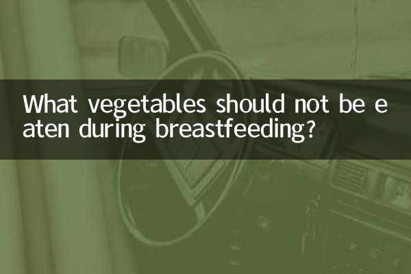 Quels légumes ne doivent-ils pas être consommés pendant l'allaitement ?
