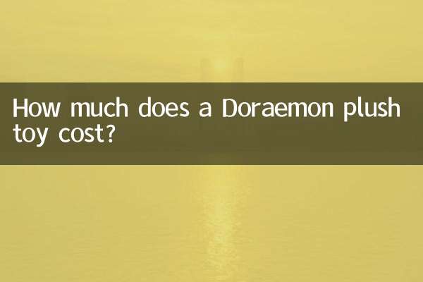 How much does a Doraemon plush toy cost?