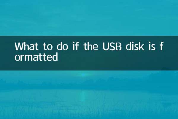 What to do if the USB disk is formatted