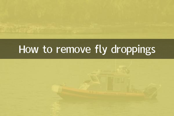 Come rimuovere gli escrementi di mosca