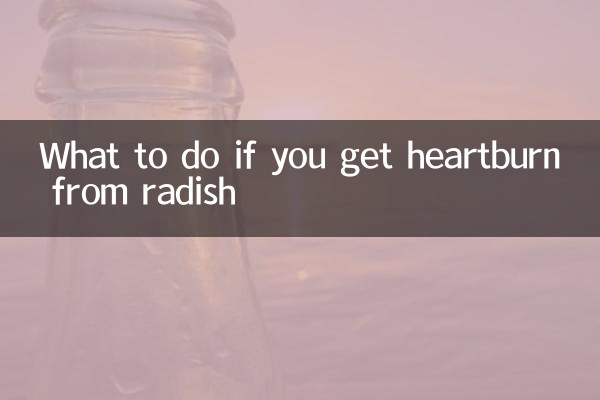 Was tun, wenn Sie durch Rettich Sodbrennen bekommen?