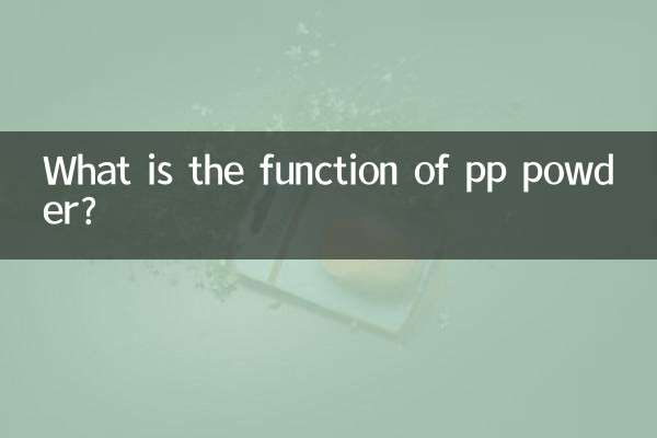 Quelle est la fonction de la poudre pp ?