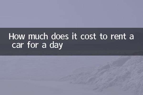 এক দিনের জন্য একটি গাড়ি ভাড়া কত খরচ হয়