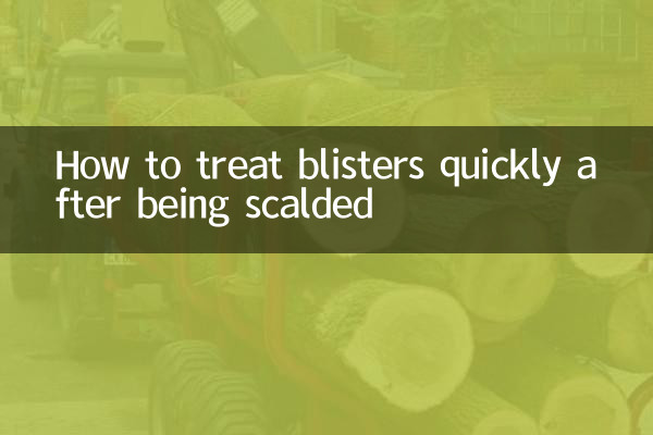 How to treat blisters quickly after being scalded