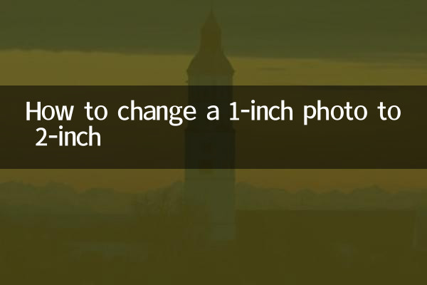 Comment changer une photo de 1 pouce en 2 pouces