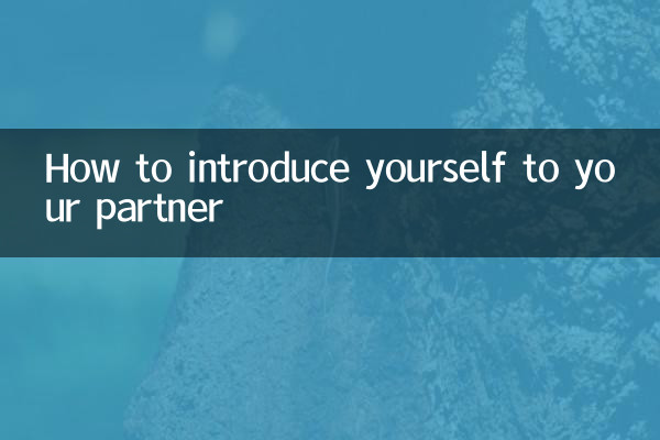 So stellen Sie sich Ihrem Partner vor